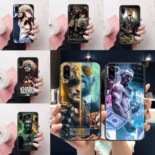 Conor McGregor Khabib Nurmagomedov Phone Case For Huawei Honor 6A 7A 7C 8A 8X 8 9 9X 10 10i 20 Lite Pro black painting back