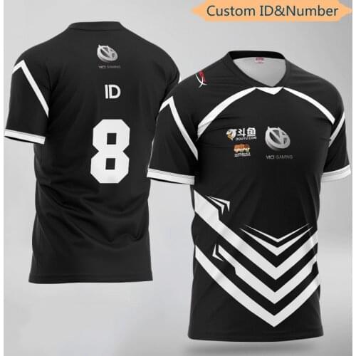 DOTA2 CSGO Esports Player Jersey Uniform Team AG VICI Gaming Player Jersey Fans Game Tshirt Men Women Custom ID Tee Shirt