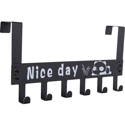 Door Back Hooks Over The Door Hanger Rack Hooks Bedroom Door Hanger Clothes Hanging Rack Holder Hooks Bathroom Organizer 6-Hook