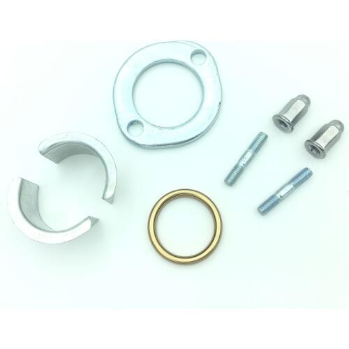 Muffler Exhuast Collets Collars Clamp Gasket Kit For Honda CG125 CB125 XL125 Silencer Manifold Pipe Gasket Domed Nut Set 125cc