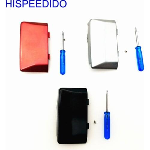 HISPEEDIDO Silver Black Red For Gameboy Micro Battery Door Cover with screw screwdriver Battery Case