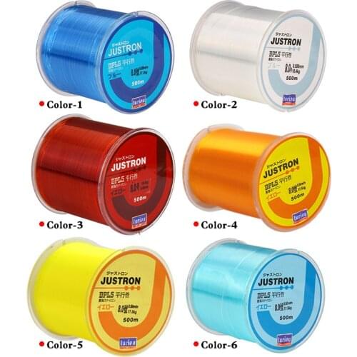 500M Nylon Fishing Line Multiple Color Japanese Durable Monofilament Rock Sea/freshwater Fishing Line Fishing Tackle Pesca