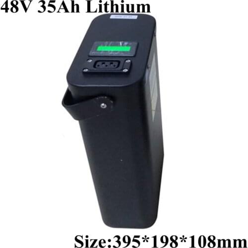 Li-ion 1500W Lithium Ion Battery 48V 35Ah with BMS Charger Not Lifepo4 or Lead Acid for Electric Bike Scooter Trolley+5A Charge