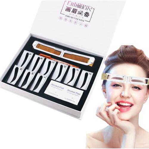 Magnetic Microblading Makeup Brow Measure Eyebrow Guide Ruler Permanent Tools drop shipping
