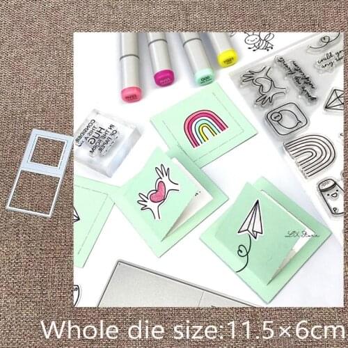 XLDesign Craft Metal stencil mold Cutting Dies Mini note card decoration scrapbook die cuts Album Paper Card Craft Embossing