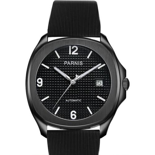 Parnis Business Seriers Mens Fashion Automatic Self- Wind Mechanical Watch Wristwatch