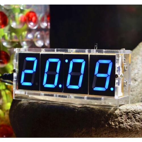 Electronic clock diy kits LED digital tube MCU clock maker Suite