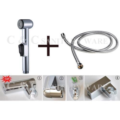 Wall Mounted Chrome Polished Hand Held Horizontal Bidets ( C&C Brand, 100% Quality Assruance) - Free Shipping A501S