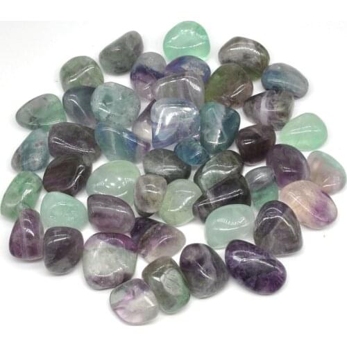 Natural Fluorite Tumbled Stones Bulk Healing Crystals Reiki Polished Gemstones Gem Raw Aquarium Decoration Minerals