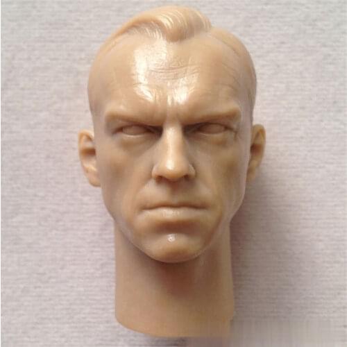 Unpainted 1/6 Scale Movie Character Smith Head Sculpt Head Model For Action Figure Dolls Body Sketch Practice