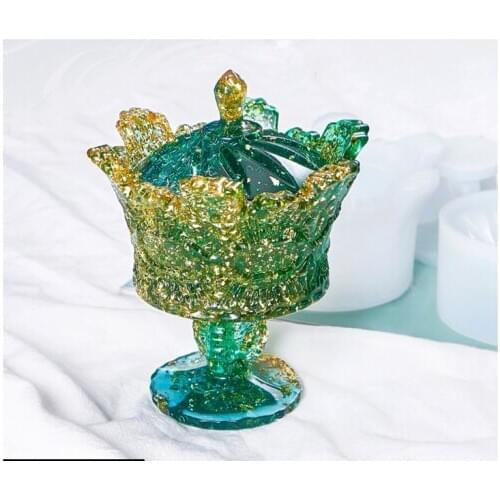 New Transparent Silicone Mould Resin Decorative Craft DIY goblet storage box Mold epoxy resin molds for jewelry making