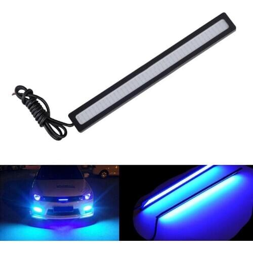 2020 year Hot Sale 1PC Waterproof DC 12V 17cm Blue Super Bright LED Car COB Lights DRL Fog Driving Running Lamp