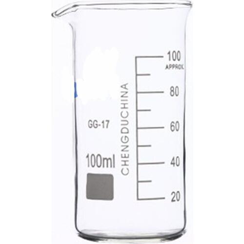 100mL Glass Beaker Tall Form New Chemical Lab Glassware
