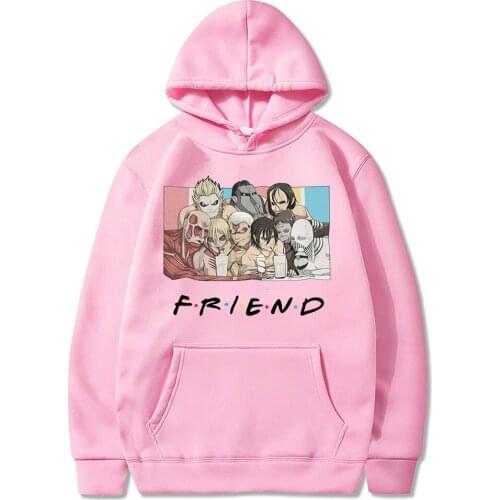Funny anime Attack on Titan Ten giants hooded sweatshirt women fashion cartoon Shingeki No Kyojin friends winter casual hoodies