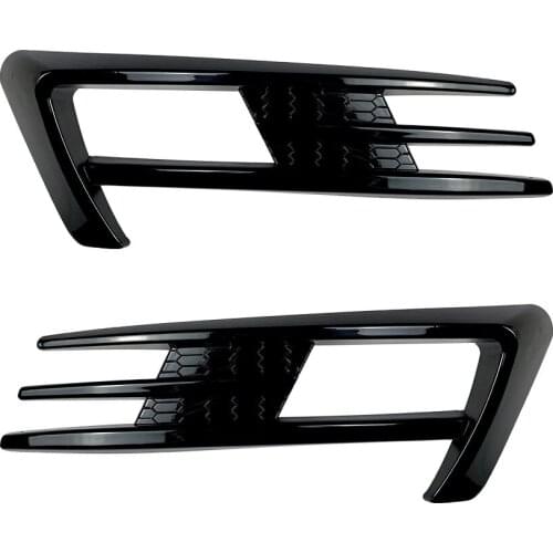 1 Pair ABS Car Front Fog Lamp Eyebrow Wind Knife Cover Trim Fog Light Eyebrow Eye Lid Replacement for VW Golf MK7 2013- 2016