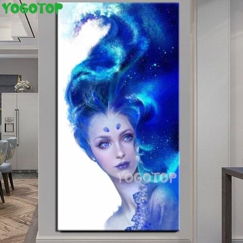 DIY diamond painting Beautiful woman Sea God rhinestone embroidery 5D full square round Drill cross stitch Decor large YY4772
