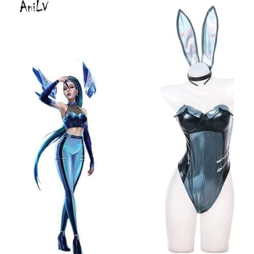 AniLV Anime Kaisa Daughter of the Void Bodysuit Swimsuit Costume Bunny Girl Swimwear Uniform Pool Party Cosplay