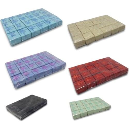 Wholesale 24Pcs/lot 4*4cm Colorful Paper Jewelry Packing Box Wedding Earrings Stud Organizer Party Ribbon Gift Box Ring Storage