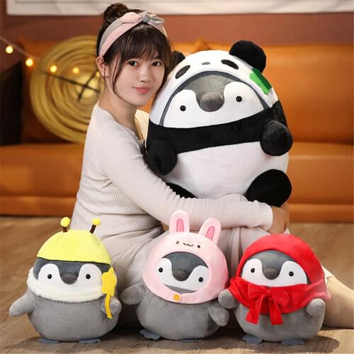 Koupen Chan Penguin Plush Dolls Kawaii Cartoon Japan Anime Plush Toys Cute Panda Bee Bunny Pillow Room Decor Doll Gift for Girls