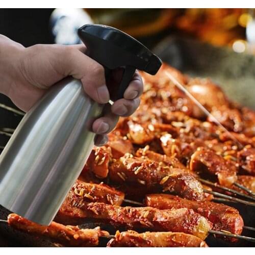 Kitchen Stainless Steel Olive Oil Sprayer Bottle Barbecue Pump Oil Pot Leak-proof Grill BBQ Sprayer Oil Dispenser Cookware Tools