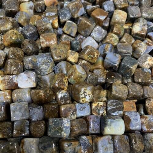 Wholesale price 1000g natural ocean jasper polished gemstone cube reiki healing crystals tumbled stones for meditation