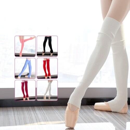 New Autumn Winter Professional Women Ballet Section Knitting Dance Ankle Socks Adult Keep Short Warm Leggings Socks for Ballet