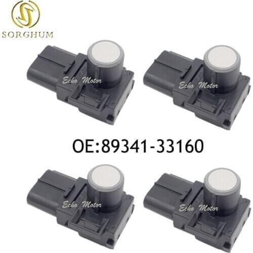 New 4pcs 89341-33160 8934133160 for Toyota Lexus Black Silver White Reversing Sensor Wireless Front And Rear Parking Sensors