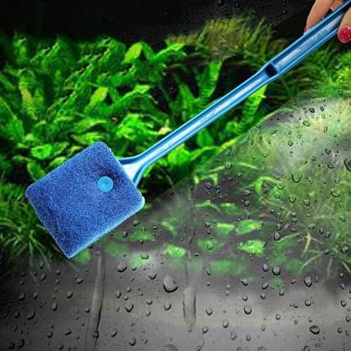 Aquarium Cleaning Brush Plastic Sponge Aquarium Glass Algae Cleaner Glass Plant Aquarium Fish Tank Accessories