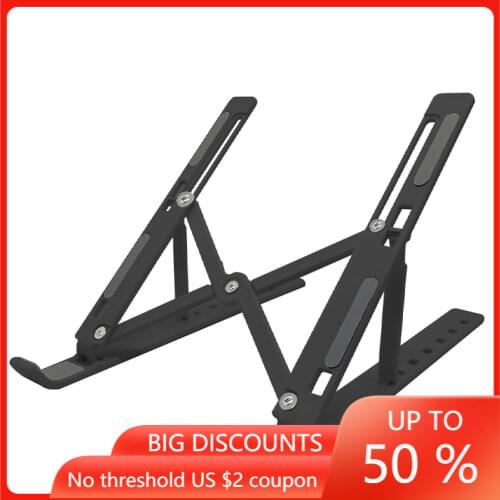 N3 Notebook Computer Stand, Heat Dissipation Lifting Adjustment Notebook Support Frame, Foldable Plastic Lazy Tablet Stand