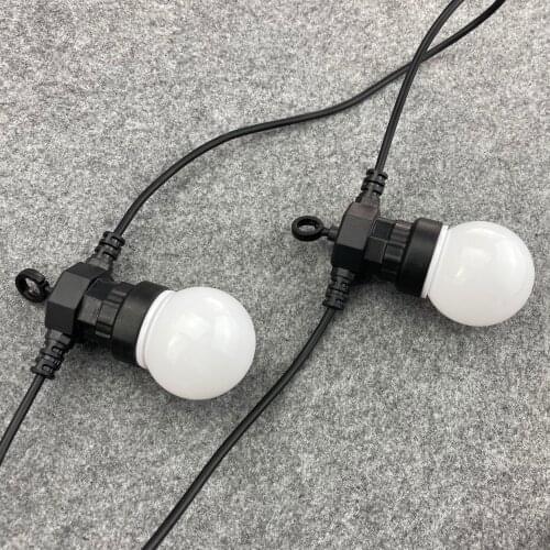 DC12V 0.72W/pixel 50mm addressable RGB full color WS2811 globe type pixel light;IP66 rated;30pcs a string;13.5mm pigtails