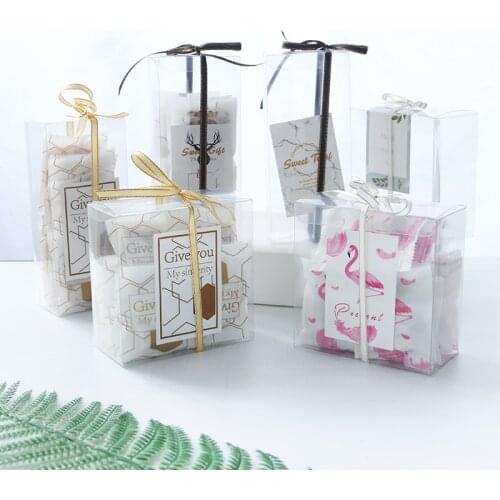 Transparent Candy Snowflake Pastry Packaging Box Nougat Biscuit Gift Box Candy Pineapple Pastry Baking Packaging Box