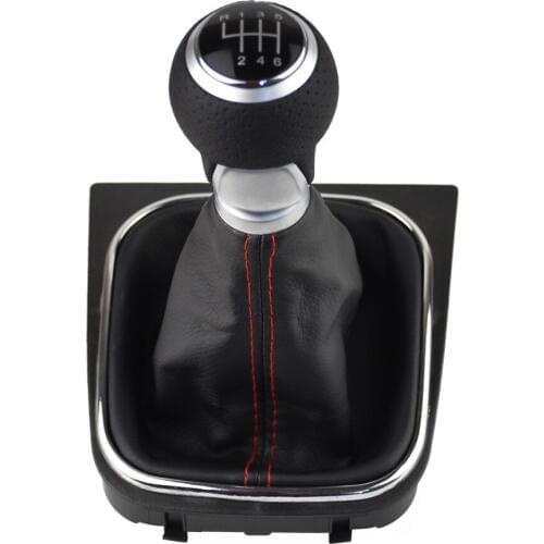 6 Speed Manual Gear Shift Knob Handle Head Car Stick Lever Shifter For V-W Volkswagen Golf 5/6 MK5/6 Scirocco(2009) Octavia