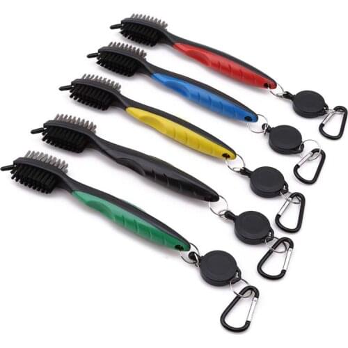 Golf Club Brush Golf Groove Cleaning Brush 2 Sided Golf Putter Wedge Ball Groove Cleaner Kit Cleaning Tool Gof Accessories