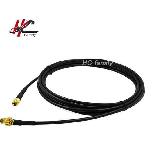 Wholesale RP-SMA Male Plug Connector Switch RP-SMA Female Jack Convertor RG58 3m 118"