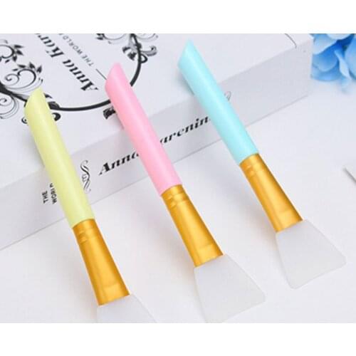 Candy Color Silicone Face Mask Brush Flexible Facial Mud Applicator Body Lotion Cream Mixing Cosmetic DIY Makeup Beauty Tool