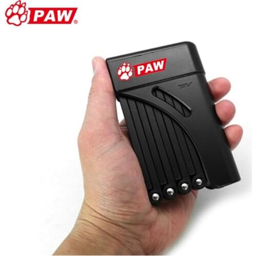 PAW Bicycle Foldable Lock Strong Steel Motorcycle Electronic MTB Road Bike Lock Folding Anti Theft Security Cable Lock For Bikes