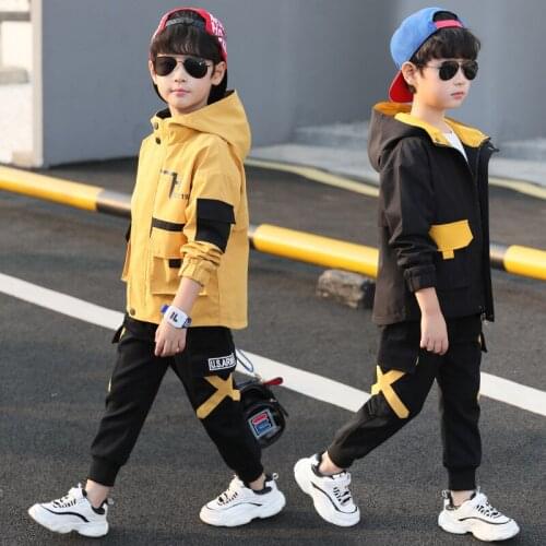 Arrivel Spring Autumn Girls Clothing Suits Coat+Pants 2pcs/Set Pullover Kids Teenager Outwear Sport Beach School High Quality