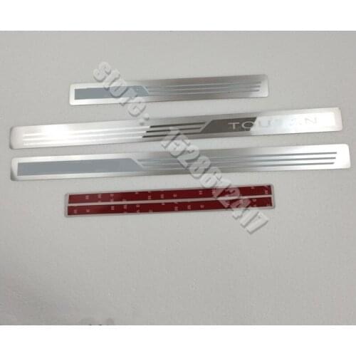 Stainless steel Ultra-thin Scuff Plate/Door Sill Door Sill For Volkswagen Touran Touran L 2004-2019 Car styling