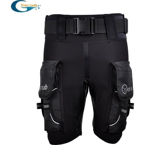 Yonsub 3mm neoprene Snorkeling shorts men wetsuit beach Rock fishing windsurfing rowing surfing shorts technical diving shorts