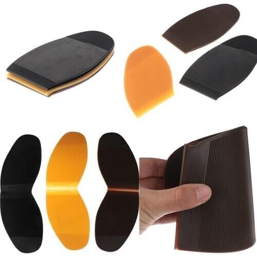 1 Pair Man Women Rubber Repair Shoes Forefoot Pad DIY Stick-up Shoe Protector Sole Outsoles For Shoes Anti-slip Wear Resistant