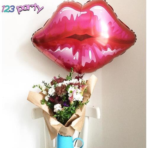 1pcs Lip Aluminum Film Balloon Helium Balloon Red Lip Birthday Party Bride To Be Wedding Decoration Party Supplies
