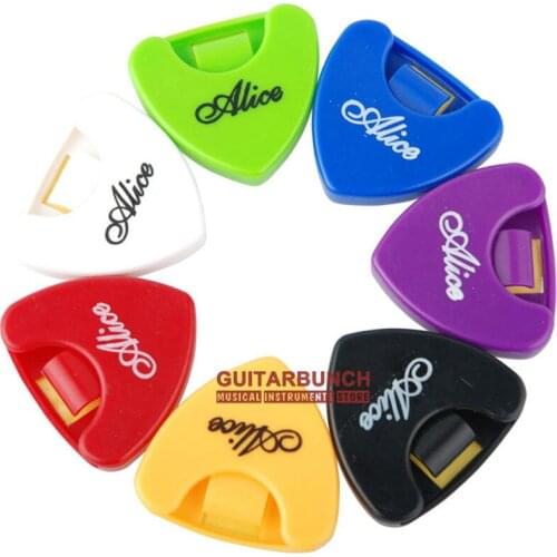 100 pcs Alice A010A Triangle Shaped Guitar Pick Holders Case Box Self Adhesive (ship in 24 hours)