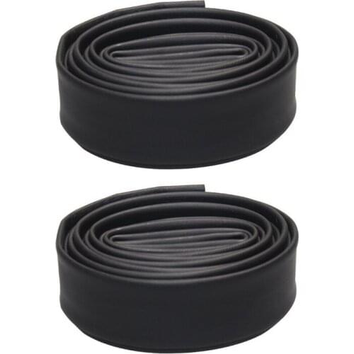 2x Black Heat Shrink Tube Electrical Sleeving Car Cable/Wire Heatshrink Tubing Wrap, 20MM,1M & 25MM,1M