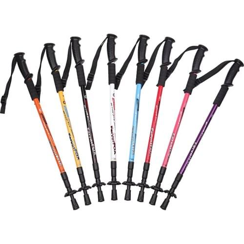 2pcs/lot Nordic Walking Poles Adjustable Trekking Poles Telescopic Walking Sticks Anti Shock Hiking Stick