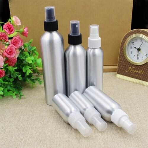 30/50/100/120/150/250ml Aluminum Bottle Spray Bottle Fine Mist Aluminum Refill Bottle Spray Bottles Makeup Refillable Container