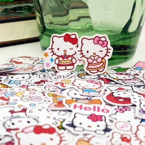 40 PCS New a variety of cute cats Paper Lable Stickers Crafts And Scrapbooking Decorative Sticker DIY Lovely Stationery