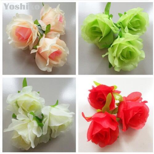 5pcs big artificial fake silk rose flower heads wedding arch flower for wedding home diy wreath Craft Ornaments decoration