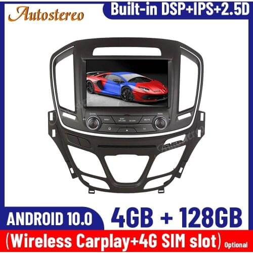 For Opel Insignia 2014 2015 2016 2017 2018 Android 10.0 Car Multimedia Player Screen Audio Radio Stereo GPS Navigation Head Unit