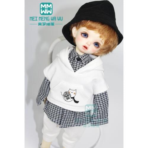 BJD accessories doll clothes fashion Leisure sports suits, shirts for 27cm--30cm 1/6 BJD YOSD doll