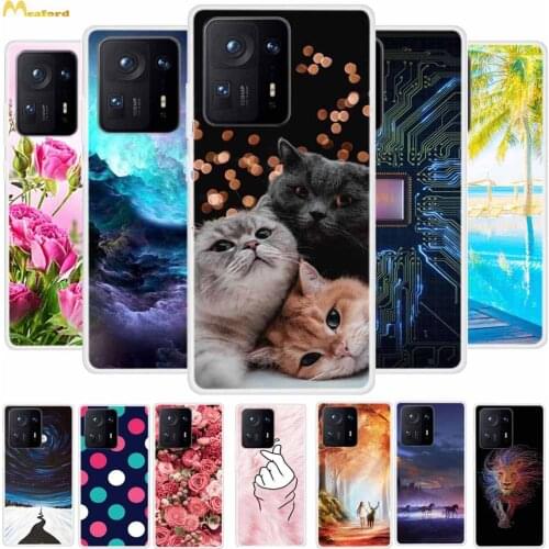For Xiaomi Mix 4 Case Cute Soft TPU Phone Cover For Xiaomi Mi Mix 2s 2 3 Case Silicone Bumper Mix4 Mix3 Mix2s Capas Flowers